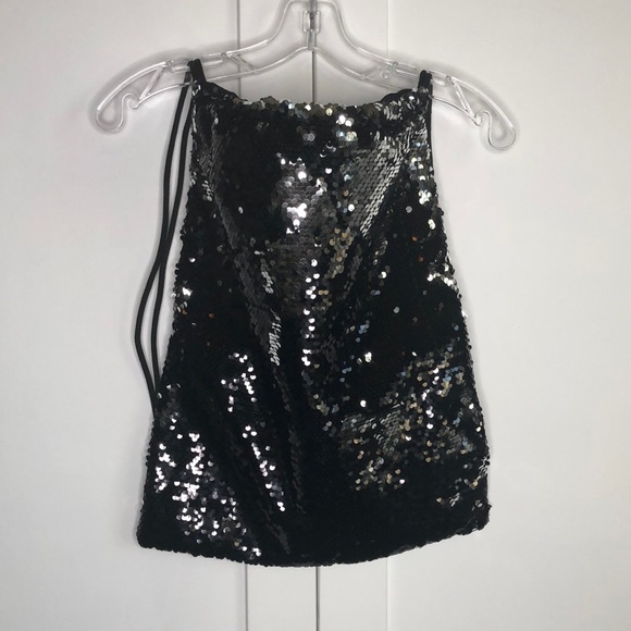 Handbags - SEQUIN BACKPACK Black & Silver